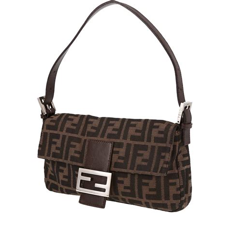 Borse Fendi in Tela Marrone 